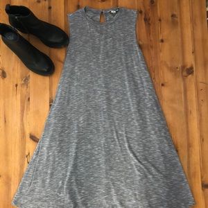 S/M Simply Noelle Gray Swing Dress with Pockets